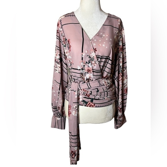 7th Avenue / New York & Company Faux Wrap Blouse - Picture 1 of 6